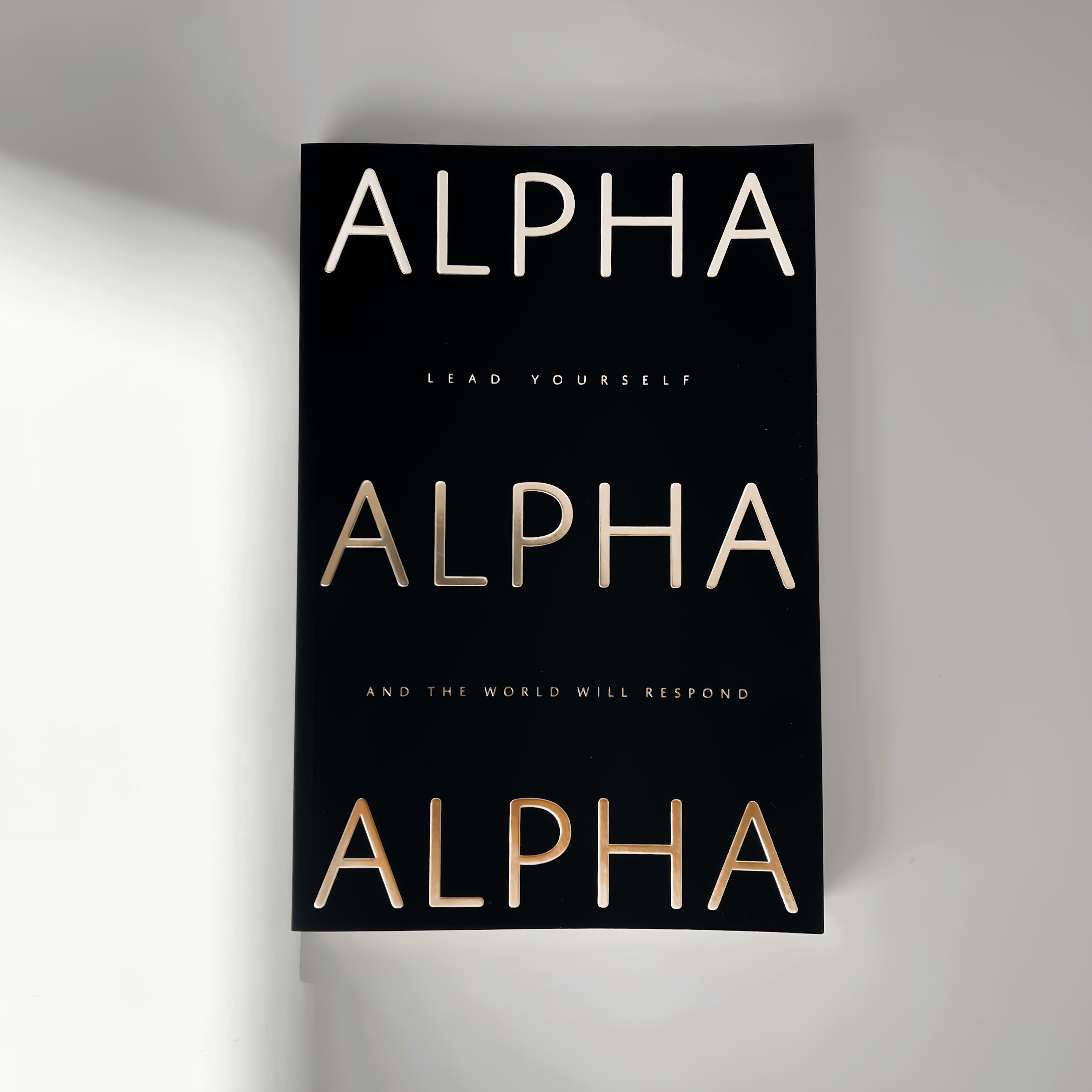 Alpha Notebook ALPHA NOTEBOOK - Gold on Black – alphafemmeofficial